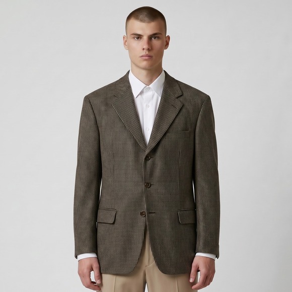Ermenegildo Zegna Other - Ermenegildo Zegna Soft Pure Cashmere Blazer Jacket Mens 42R Brown‎ Sport Coat